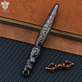 Limited Edition Mini Tactical Pen Titanium Alloy EDC Hand CarvingStone GrainSignature Pen
