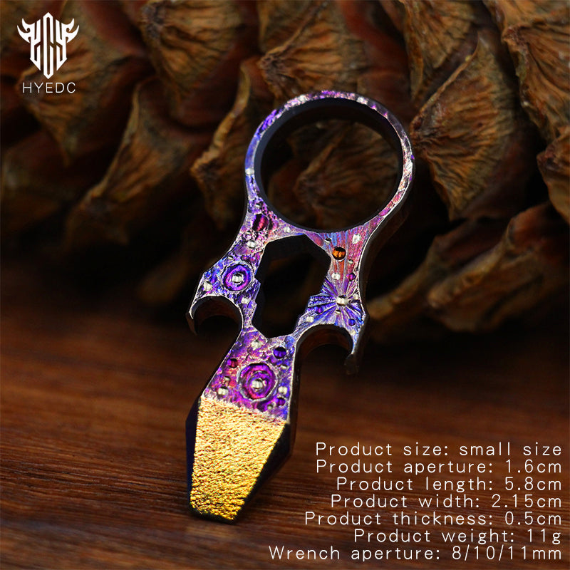 Star Sky Limited Edition Multi-Functional Bottle Opener EDC Tool Titanium Alloy Tactical Window Crowbar Breaker