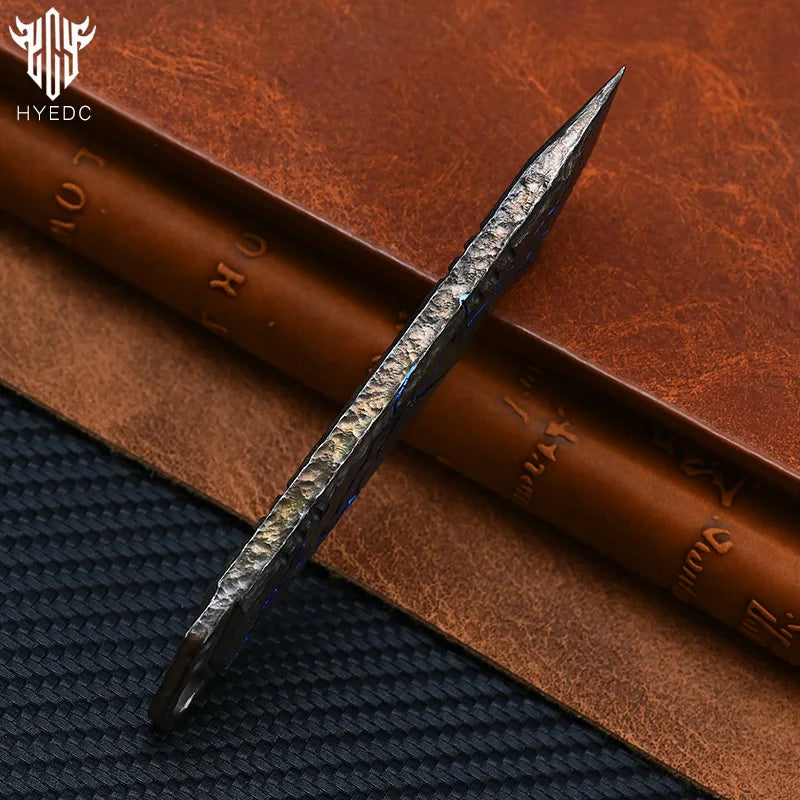 Hand Carving  Titanium Rock Texture Alloy  Multi-Function Screwdriver Crowbar Bottle Opener Outdoor Crowbar EDC