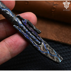 Titanium Hand Carving Rock TextureTitanium Alloy Art Knife Keychain Portable Disassembly Tool EDC