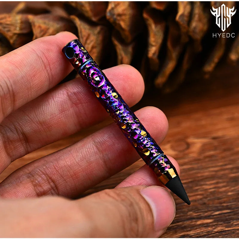 Star Sky Limited Titanium Alloy MINI Eternal Pencil Needn‘t Shave Erasable Pencil Portable Key Pocket Emergency Writing EDC