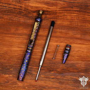 Titanium Alloy Tactical Pen Hand Carved Star Sky Limited Edition Metal Signature Neutral Outdoor Stationery EDC