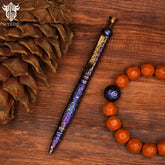 Titanium Alloy Tactical Pen Hand Carved Star Sky Limited Edition Metal Signature Neutral Outdoor Stationery EDC